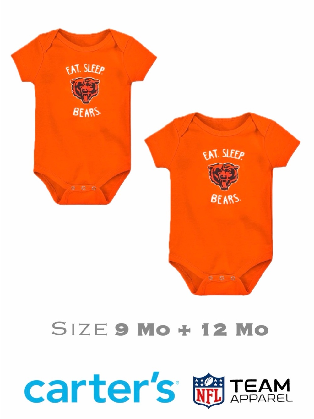 💥🆕💥 Carter's NFL Bears Bodysuits (Set of 2)